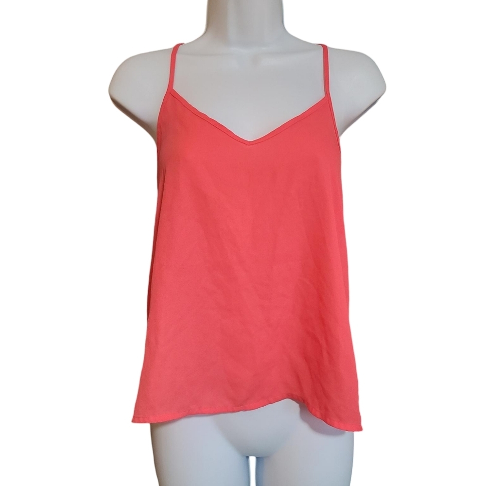 Hollister pink/coral tank XS